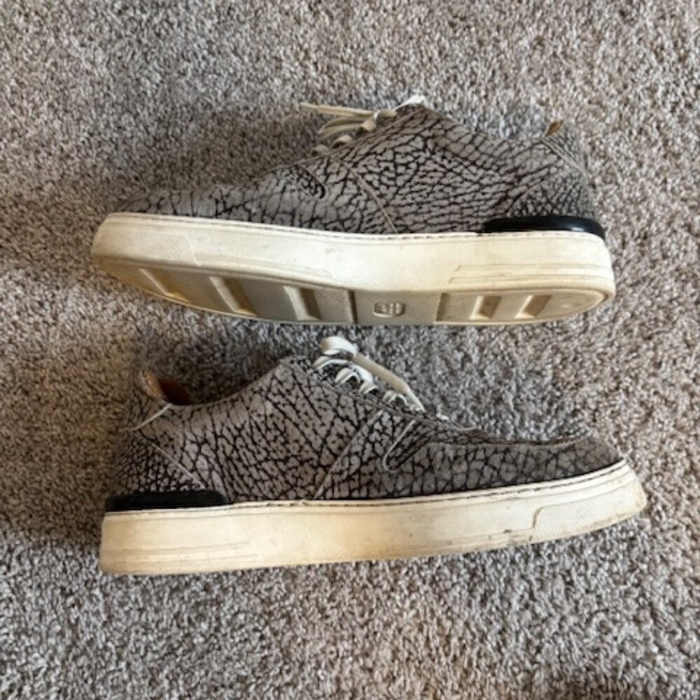 Duke + Dexter Men's Ritchie Nelly Printed Suede Cupsole Trainers Size 10 — image 5 of 8